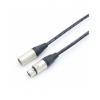 Van Damme Kabel XLR, A: Vnější, A: Zástrčka XLR3, B: Vnitřní 3 m, Černá