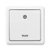 Instalační spínač bílý s doutnavkou ABB 3553-93289, 10 A / 250 V AC Instalační spínač bílý s doutnavkou ABB 3553-93289, 10 A / 250 V AC