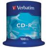 Prázdný disk CD CD-R 100 V balení ks Verbatim 700 MB 52X