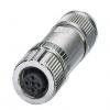 Kulatý konektor, počet kontaktů: 4, Kabel, velikost: M12 Phoenix Contact, pohlaví kontaktu: Vnitřní, orientace těla:
