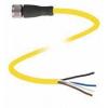 Pepperl+Fuchs V1-G-YE15M-PVC-U upravený zástrčkový konektor pro senzory - aktory, 456406, piny: 4, 15 m, 1 ks