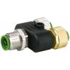 Murrelektronik Limited Adaptér pro kulaté konektory 5 M12 Vnější, 85 °C 5, -25 °C M12, pokovení: Niklovaný, IP67
