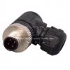 Vidlice M12 kód A, 4piny, 90°, 250 V / 4 A, IP67