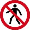 RS PRO Podlahová štítek zákazu, Polyvinylchlorid, Červená, Černá Pedestrian Prohibition Pictogram Angličtina Samolepicí RS PRO Podlahová štítek zákazu, Polyvinylchlorid, Červená, Černá Pedestrian Prohibition Pictogram Angličtina Samolepicí
