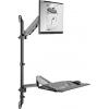 Digitus DA-90372 držák na zeď pro monitor 43,2 cm (17) - 81,3 cm (32) nastavitelná výška, nakláněcí, naklápěcí, naklápěcí, nakláněcí, otočný, otočný, odkládací