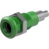 Staubli Testovací zásuvka, 4 mm, 30V ac, 25A, Zelená, Vnitřní Pájecí, materiál kontaktu: Slitina měď-zinek, pokovení