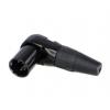 Re-An Products Konektor XLR, barva Černá, počet kontaktů: 5, orientace těla: Pravý úhel Vnější, pokovení: Stříbrná,
