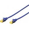 Digitus DK-1644-A-010/B RJ45 síťové kabely, propojovací kabely CAT 6A S/FTP 1.00 m modrá bez halogenů, kroucené páry , s ochranou, samozhášecí 1 ks Digitus DK-1644-A-010/B RJ45 síťové kabely, propojovací kabely CAT 6A S/FTP 1.00 m modrá bez halogenů, kroucené páry , s ochranou, samozhášecí 1 ks