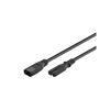 Kabel prodlužovací C7/C8 GOOBAY 97201 2m Black