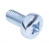 RS PRO Šroub s nízkou půlkulovou hlavou Pozidriv, Lesklý zinek, Ocel hlavice Kónická 10 mm