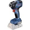 Bosch Professional GDR 18V-200 Solo, 06019J2105 aku rázový utahovák, 200 Nm, 18 V, Li-Ion, bez akumulátoru, bez nabíječky, bezkartáčové