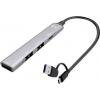i-tec CAHUBMETALMINI4 USB Hub 3 + 1 port USB-A USB 3.2 Gen1 5 GBit/s stříbrná I-TEC USB-A/USB-C Metal HUB