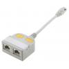Adaptér RJ, počet portů: 2portový Stíněné RJ45 délka prodloužení 150 mm Cat5, Adaptér T RS PRO Adaptér RJ, počet portů: 2portový Stíněné RJ45 délka prodloužení 150 mm Cat5, Adaptér T RS PRO