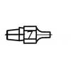JBC Tools C245407 pájecí hrot dlátový, rovný Velikost hrotů 1.0 mm Dél...