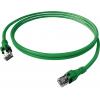 Easylan CPP1OGAGAG0020 RJ45 síťové kabely, propojovací kabely CAT 6A S/FTP 2.00 m zelená dvoužilový stíněný, bez halogenů, samozhášecí 1 ks Easylan CPP1OGAGAG0020 RJ45 síťové kabely, propojovací kabely CAT 6A S/FTP 2.00 m zelená dvoužilový stíněný, bez halogenů, samozhášecí 1 ks
