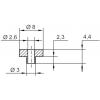 TRU COMPONENTS TC-V5817-203 izolační objímka 1 ks vnější Ø: 8 mm, 3 mm vnitřní Ø: 2.6 mm TRU COMPONENTS TC-V5817-203 izolační objímka 1 ks vnější Ø: 8 mm, 3 mm vnitřní Ø: 2.6 mm