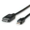 Roline, A: Vnější Mini DisplayPort, B: Vnější HDMI, Polyvinylchlorid DisplayPort Kabely 4.5 m