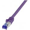 LogiLink C6A069S RJ45 síťové kabely, propojovací kabely CAT 6A S/FTP 3.00 m fialová 1 ks LogiLink C6A069S RJ45 síťové kabely, propojovací kabely CAT 6A S/FTP 3.00 m fialová 1 ks