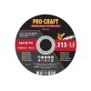 Kotouč řezný PROCRAFT 115x1.2mm Kotouč řezný PROCRAFT 115x1.2mm