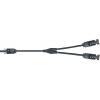 Rozbočka MC-4, 1× zdířka, 2× konektor, kabel 30 cm