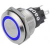 EAO Tlačítkový spínač, řada: 82 IP65, IP67 SPDT Panel Okamžité Osvětlené 22 mm 3 A, barva LED: Modrá 240 V dc 240 V ac EAO Tlačítkový spínač, řada: 82 IP65, IP67 SPDT Panel Okamžité Osvětlené 22 mm 3 A, barva LED: Modrá 240 V dc 240 V ac