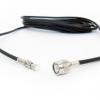 Koaxiální kabel, řada: FME, TNC LLC200, Černá Polyvinylchlorid, vnější průměr: 5 mm OD 3 m 50 Ω Siretta S koncovkou