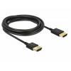 Delock HDMI kabel Zástrčka HDMI-A 0.25 m černá 85117 pozlacené kontakty, 4K UHD, kroucený , třížilový stíněný HDMI kabel Delock HDMI kabel Zástrčka HDMI-A 0.25 m černá 85117 pozlacené kontakty, 4K UHD, kroucený , třížilový stíněný HDMI kabel