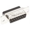 Amphenol Communications Solutions Konektor D-Sub, řada: 8656, počet kontaktů: 15, orientace těla: Rovný 2.74 mm, Kabel