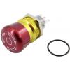 TRU COMPONENTS TC-GQ22-A-11TSB203, 1602510 nouzový vypínač, 250 V, 1 spínací kontakt, 1 rozpínací kontakt, 1 ks TRU COMPONENTS TC-GQ22-A-11TSB203, 1602510 nouzový vypínač, 250 V, 1 spínací kontakt, 1 rozpínací kontakt, 1 ks