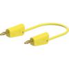 Staubli Zkušební vodič, Žlutá 19A, délka kabelů: 1 m, 30V ac Staubli Zkušební vodič, Žlutá 19A, délka kabelů: 1 m, 30V ac