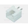 Jednořadá vidlice DS1069-2MVW6X, 1×02, 180°, rozteč 2,5 mm, bílá