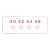 Teplocitlivý štítek 4úrovňový Kulatý RS PRO 40 °C 46 °C Teplocitlivý štítek 4úrovňový Kulatý RS PRO 40 °C 46 °C