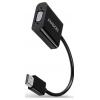 AXAGON RVH-VGAN HDMI / VGA adaptér [1x HDMI zástrčka - 3x VGA zásuvka, Micro USB, 3.5 mm zásuvka]