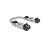 Amphenol Communications Solutions Cat6a Ethernetové kabely, řada: DRPC2, Černá, Termoplast, 60V 1 m