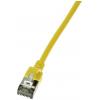 LogiLink CQ9037S RJ45 síťové kabely, propojovací kabely CAT 6A U/FTP 1.00 m žlutá extrémně tenký , samozhášecí, flexibilní provedení, fóliové stínění, bez LogiLink CQ9037S RJ45 síťové kabely, propojovací kabely CAT 6A U/FTP 1.00 m žlutá extrémně tenký , samozhášecí, flexibilní provedení, fóliové stínění, bez