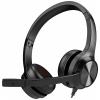 Creative Chat USB, Headset otevřená (On Ear) kabelová stereo černá regulace hlasitosti, Vypnutí zvuku mikrofonu