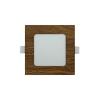 Podhledové LED světlo TRIXLINE 6 W, 118×118 mm, dřevo, vestavné Podhledové LED světlo TRIXLINE 6 W, 118×118 mm, dřevo, vestavné