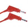 Staubli Zkušební kabel s konektorem, Červená 32A, délka kabelů: 1 m, 600V, Polyvinylchlorid, úroveň kategorie: CAT 0, Staubli Zkušební kabel s konektorem, Červená 32A, délka kabelů: 1 m, 600V, Polyvinylchlorid, úroveň kategorie: CAT 0,