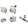 RockStar&reg; HDC kits-Heavy Duty Connectors, Kit, HE, Size: 3, Poles: 6, PUSH IN spring connection, 500 V, 24 A, diecast aluminium, metric