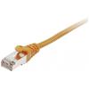 Equip 605573 RJ45 síťové kabely, propojovací kabely CAT 6 S/FTP 0.25 m oranžová pozlacené kontakty 1 ks