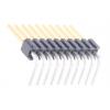 Samtec Kolíkový konektor, řada: TMS, Deska-deska, počet kontaktů: 10, počet řad: 1, rozteč: 1.27 mm, orientace těla: Samtec Kolíkový konektor, řada: TMS, Deska-deska, počet kontaktů: 10, počet řad: 1, rozteč: 1.27 mm, orientace těla: