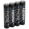Absina akumulátor AAA Ni-MH 1.2 V 4 ks Absina akumulátor AAA Ni-MH 1.2 V 4 ks