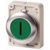 Eaton Tlačítkový spínač, řada: RMQ Titan M30 Zelená Okamžité, průměr výřezu: 30 mm IP67