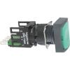 Schneider Electric Tlačítkový spínač, řada: Harmony IP65 SPDT 16 mm Zelená Schneider Electric Tlačítkový spínač, řada: Harmony IP65 SPDT 16 mm Zelená