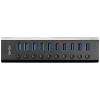 LINDY 43370 USB Hub 10 portů USB-A USB 3.0 5 GBit/s černá 43370