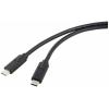 Renkforce Kabel USB-C USB 4.0 USB-C ® zástrčka, USB-C ® zástrčka 1.00 m černá dvoužilový stíněný RF-5241746