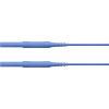 Schützinger bezpečnostní měřicí kabely zástrčka 4 mm zástrčka 4 mm 100.00 cm modrá 1 ks