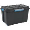 KIS 241508 Úložný box, Scubba, stohovatelné, (š x v x h) 735 x 460 x 445 mm, šedomodrá, černá, 1 ks