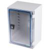 Schneider Electric Nástěnná krabice, řada: PanelSeT IP66 Polyester Šedá 215 mm Průhledné dveře 310 mm 160 mm Schneider Electric Nástěnná krabice, řada: PanelSeT IP66 Polyester Šedá 215 mm Průhledné dveře 310 mm 160 mm