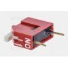 DIP spínač piano DS1040-01RT, 1pól, 180°, červený